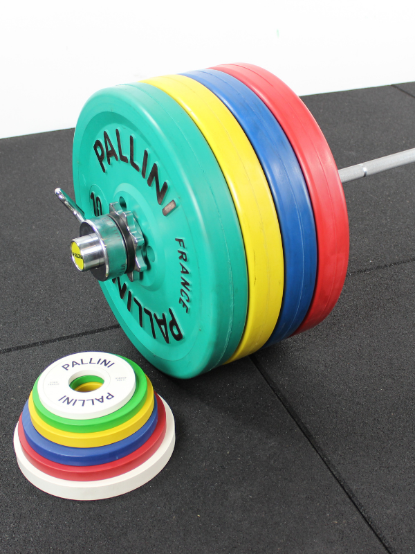 Loaded barbell sale